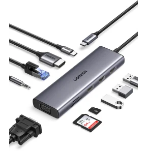 Adaptateur Ugreen Aliminium USB-C vers RJ45 1000Mbps (50737)
