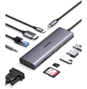 Adaptateur Ugreen Aliminium USB-C vers RJ45 1000Mbps (50737)